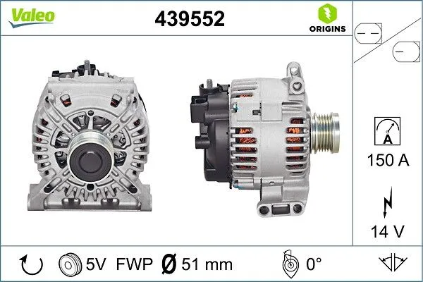 ALTERNATORE MERCEDES CLASSE A W169