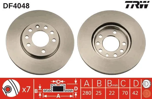 DISCHI FRENO ANT. per OPEL ASTRA G H MERIVA A - 5 FORI