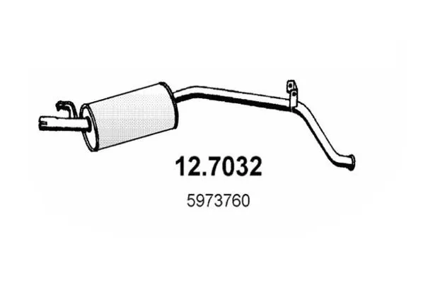 MARMITTA TERMINALE per FIAT PANDA 950 4x4 07/83