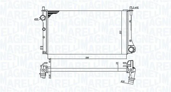 RADIATORE RAFFREDDAMENTO per FIAT PANDA (169) 1.1  1.2