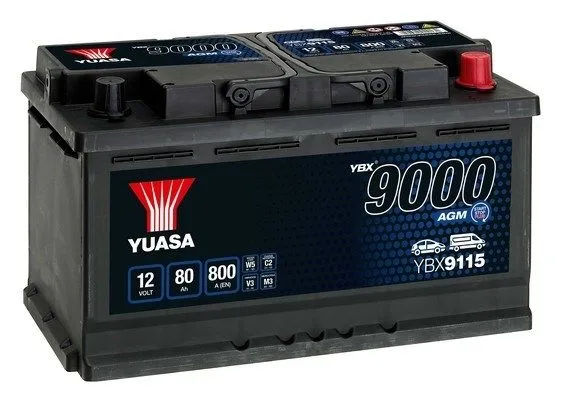 BATTERIA YUASA AGM 80AH 800 DX 317-175-190
