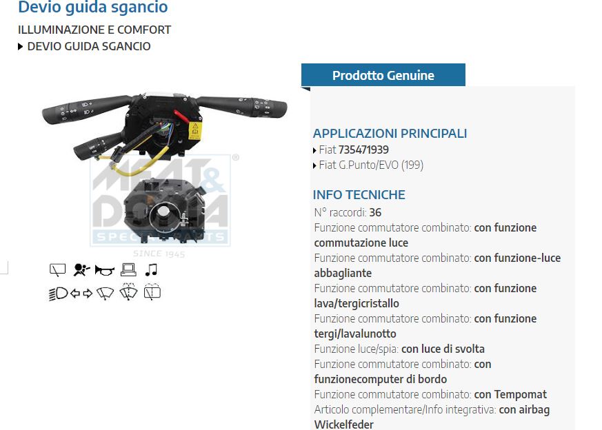 Devio guida sgancio Fiat G.Punto/EVO (199)