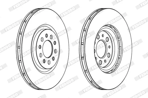 COPPIA DISCHI FRENO ALFA ROMEO 159 - BRERA - SPIDER