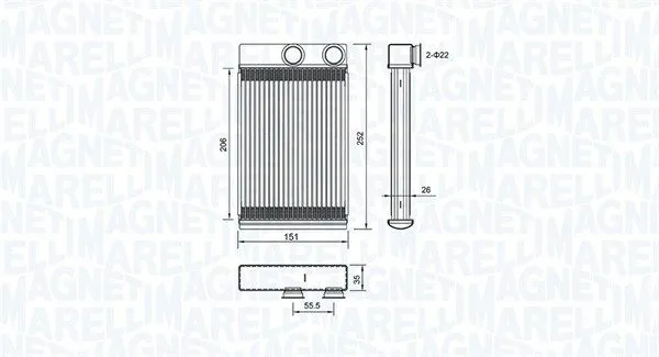 RADIATORE RISCALDAMENTO per CHEVROLET CRUZE OPEL INSIGNA 2.0CDTi
