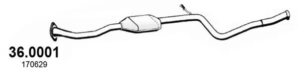 CATALIZZATORE per CITROEN SAXO PEUGEOT 106 1.0 1.1