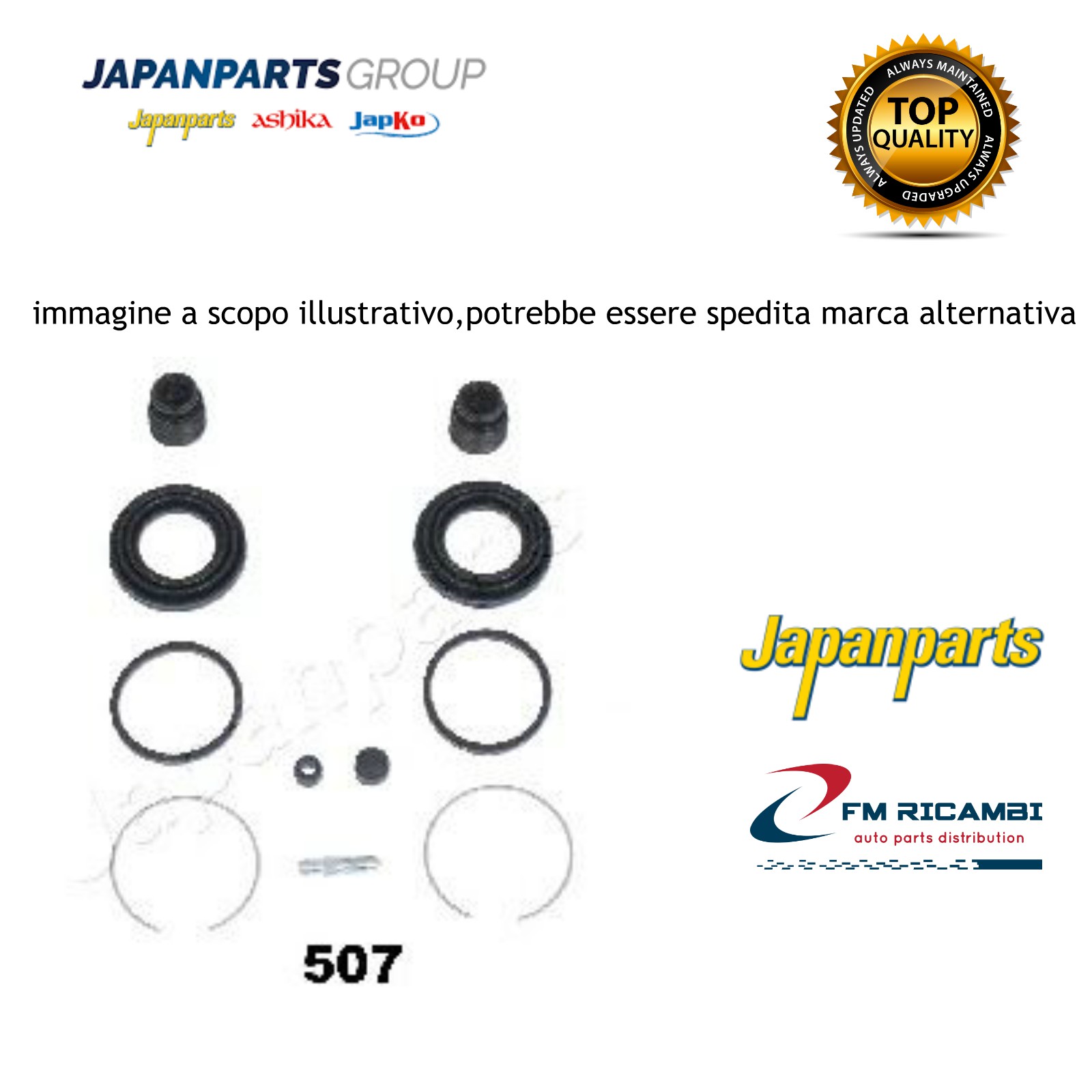 JAPAN KIT RIPARAZIONE PINZA FRENO MITSUBISHI L200 2.5TD -07
