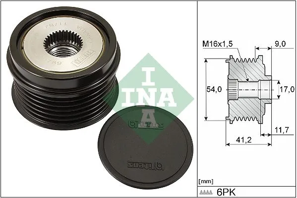 PULEGGIA ALTERNATORE per FIAT 1.3MJT