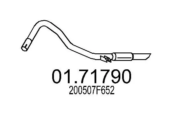 TUBO TERMINALE MARMITTA per NISSAN Terrano 2.7D