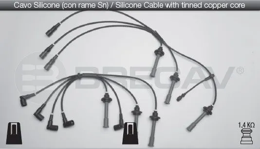 KIT CAVI CANDELE per ALFA ROMEO 164 GTV SPIDER 2.0 V6 TURBO