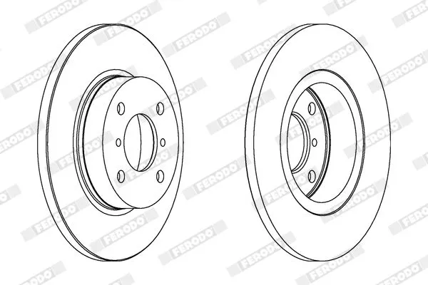 COPPIA DISCHI FRENO OPEL AGILA (H00) SUZUKI WAGON R (MM) VAUXHALL AGILA