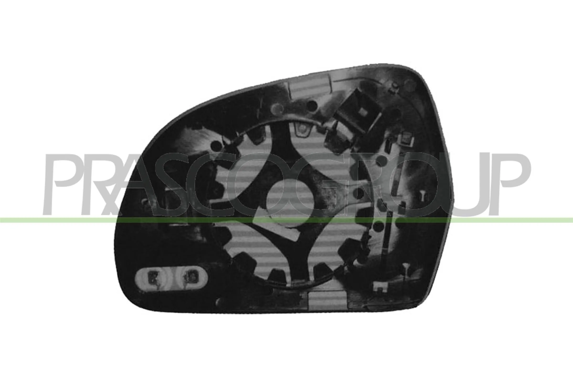 PIASTRA SPECCHIO SINISTRA ASFERICA-TERMICA CROMATA SKODA - SUPERB - Mod. 0908 - 0513
