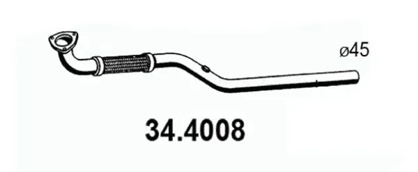 TUBO MARMITTA ANTERIORE per OPEL CORSA C MERIVA A  1.2 1.4