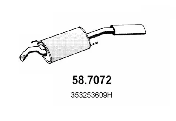 MARMITTA TERMINALE per VW PASSAT B3/B4 88-96