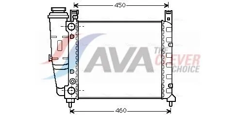 RADIATORE RAFFREDDAMENTO per FIAT UNO 1.1