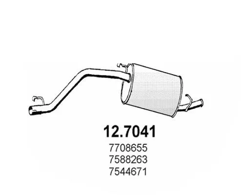 MARMITTA TERMINALE per FIAT PANDA (141)