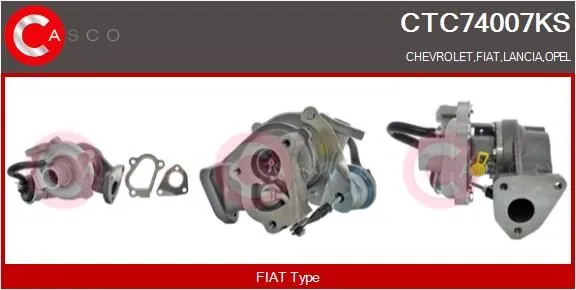 CASCO Turbocompressore Fiat Panda 1.3 JTD