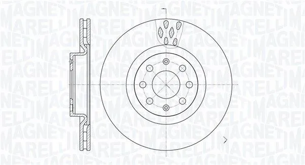 DISCHI FRENO ANT. per FIAT GRANDE PUNTO PUNTO EVO