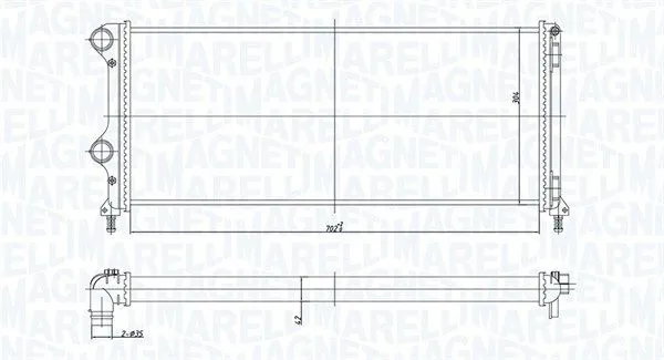 RADIATORE RAFFREDDAMENTO per FIAT DOBLO (119, 223) 1.3MJT 1.9JTD 