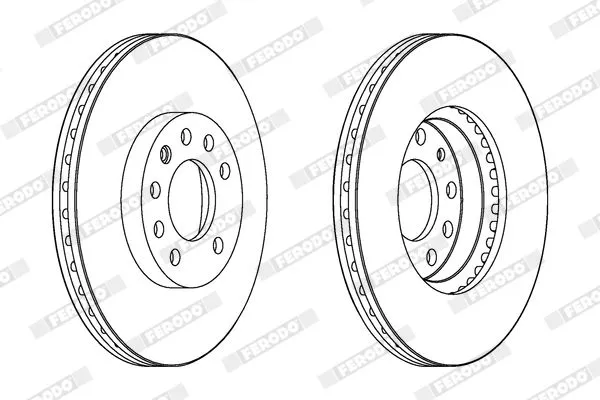 COPPIA DISCHI FRENO ANT.OPEL VECTRA C 02>