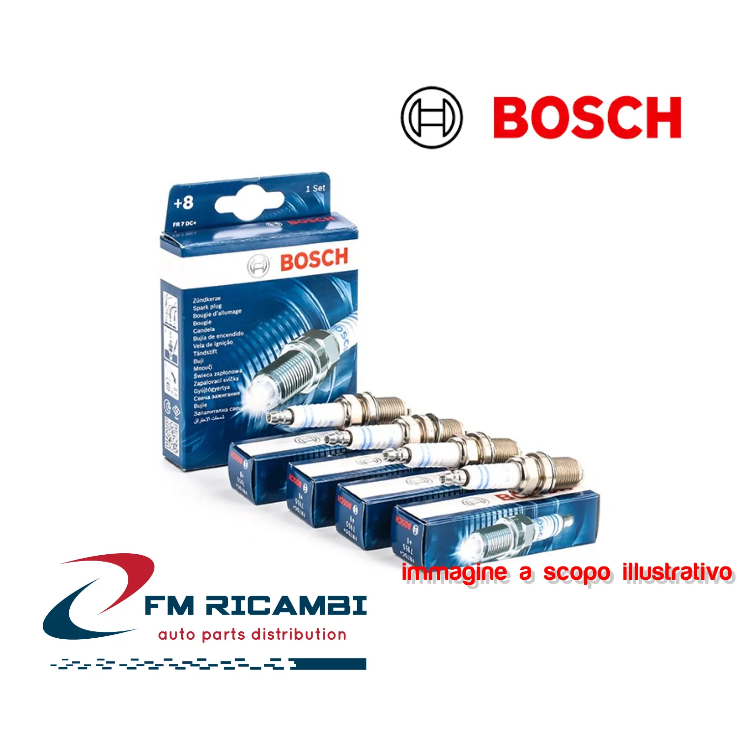4 CANDELE ACCENSIONE ­FR7KI332S per ALFA ROMEO 