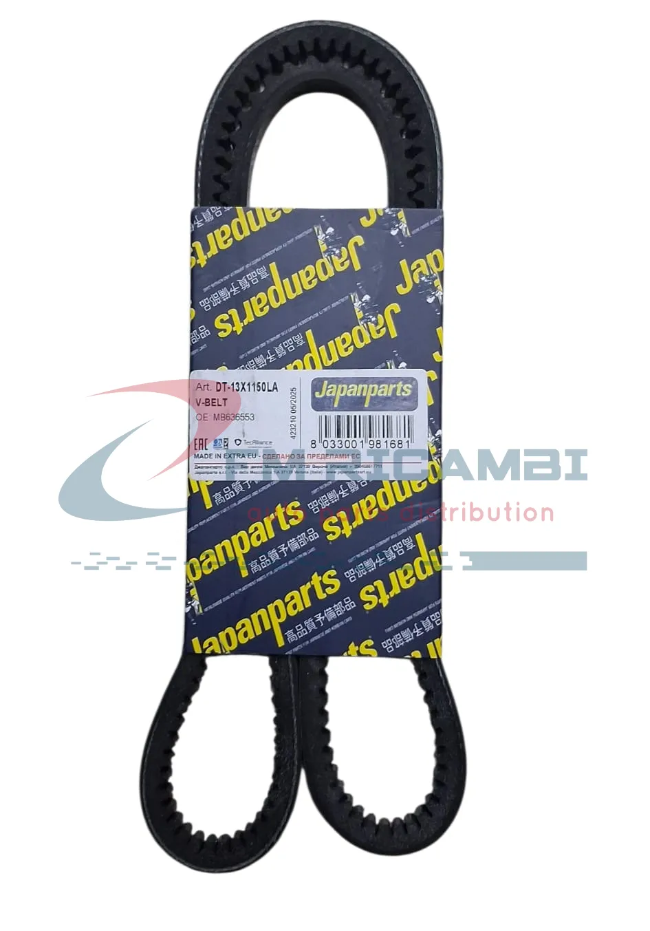 CINGHIA SERVIZI TRAPEZOIDALE 13x1150