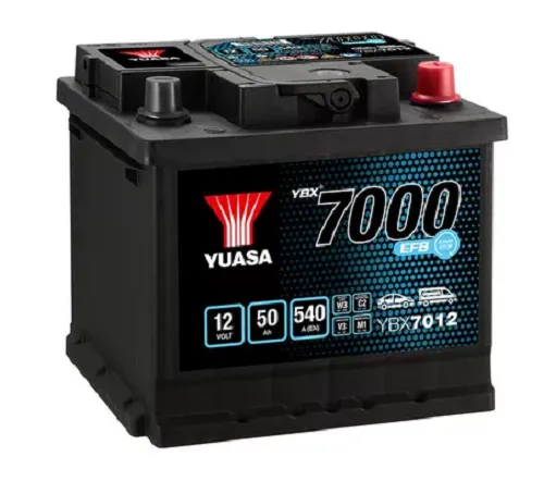 BATTERIA YUASA EFB 50AH 540 DX 207-175-190