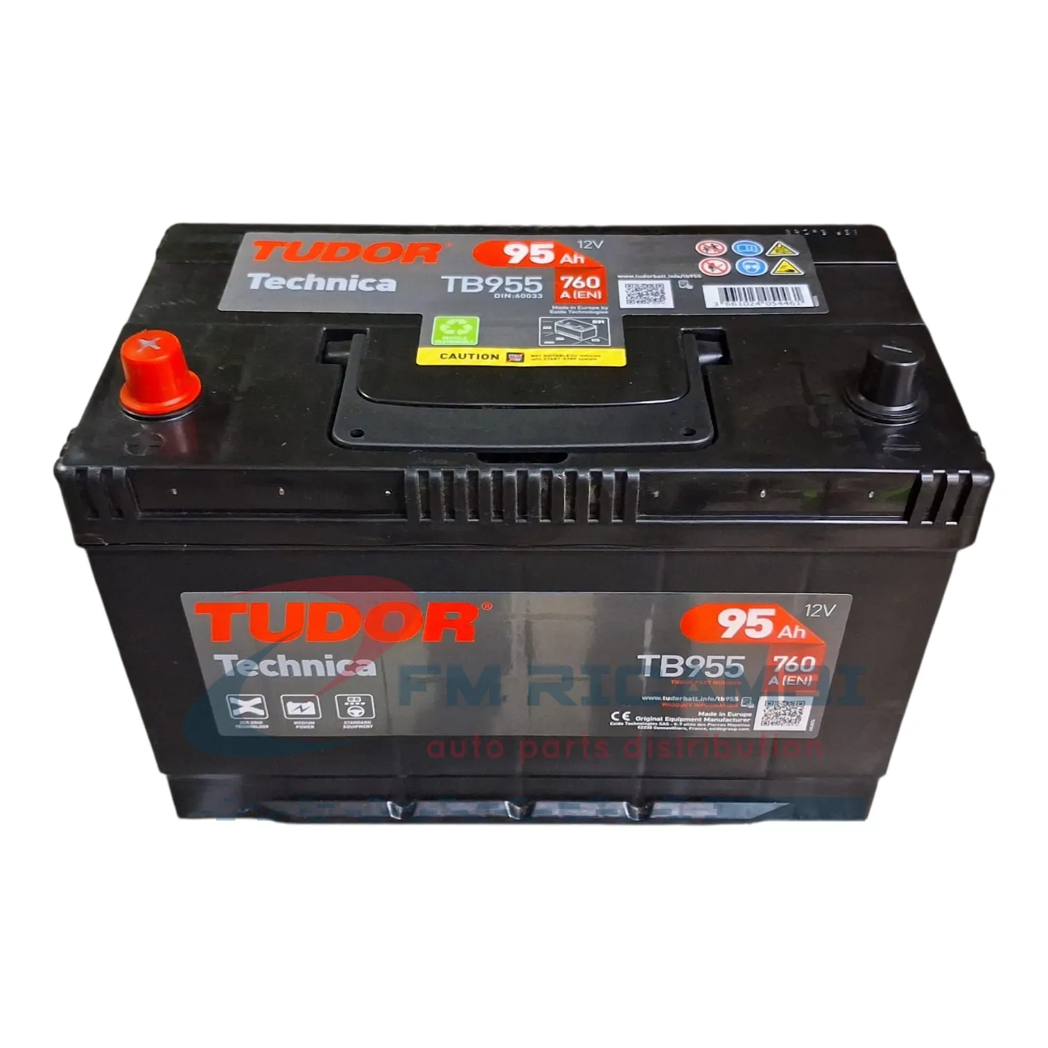 BATTERIA 95Ah 760EN 306x173x222 SX TUDOR TECHNICA