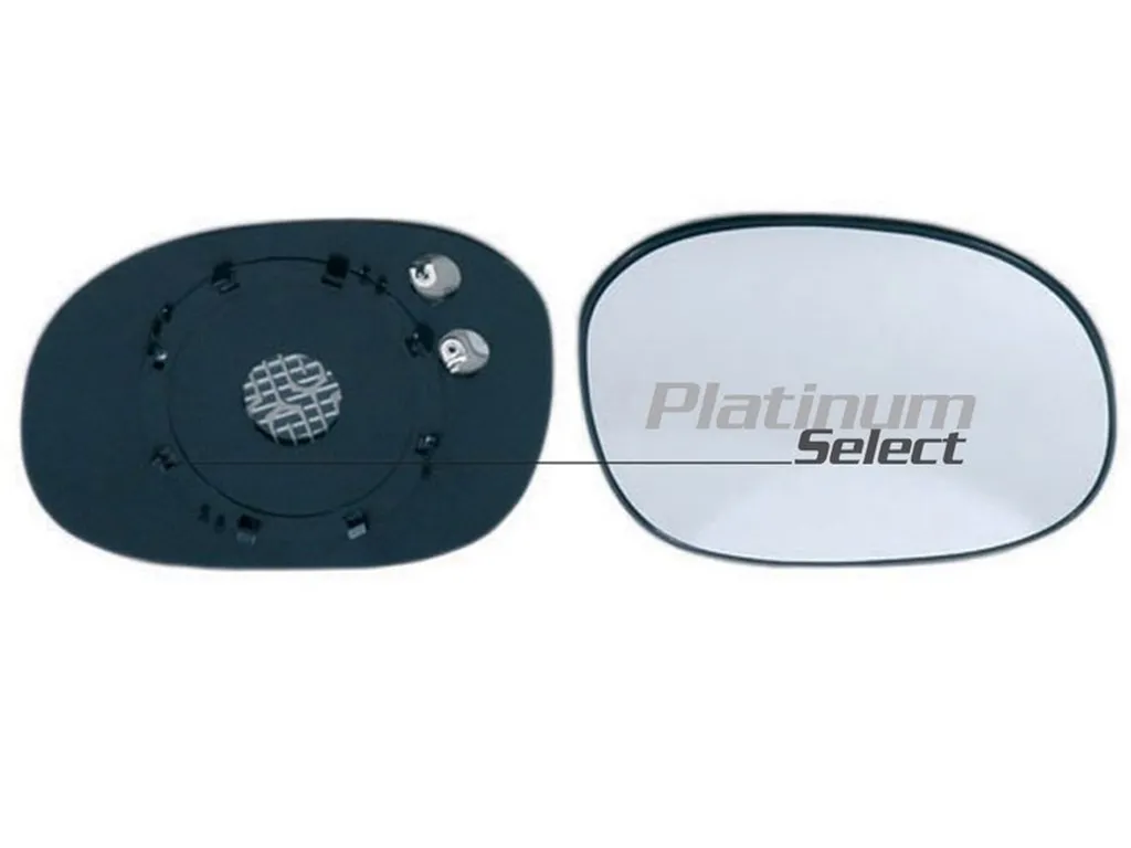 PIASTRA SPECCHIO DESTRA CONVESSA-TERMICA CROMATA PEUGEOT - 206 PLUS - Mod. 0809 - 0513