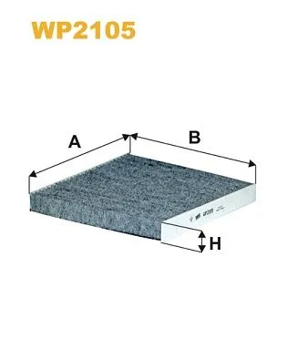 FILTRO ABITACOLO AI CARBONI ATTIVI per RENAULT TWINGO III SMART 450