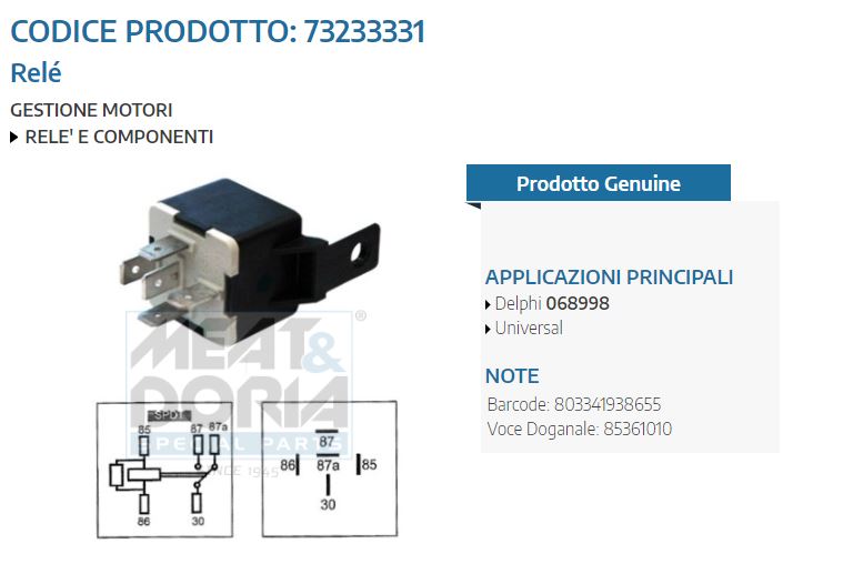 Rele Universale con supporto