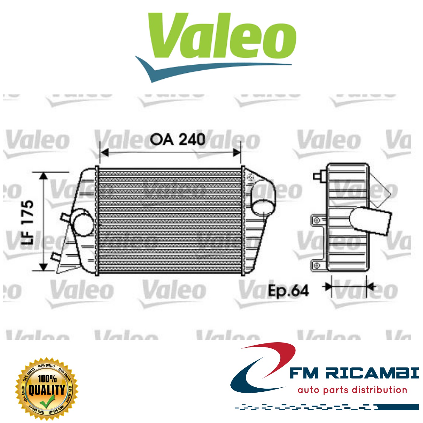 RADIATORE INTERCOOLER FIAT STILO (9/20