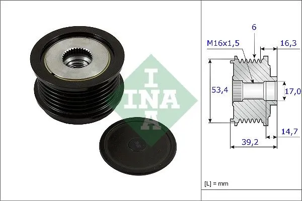 PULEGGIA ALTERNATORE PER FORD FIESTA VI 1.4TDCi