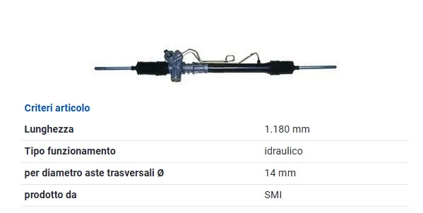 SCATOLA STERZO IDROGUIDA RENAULT CLIO II (+RESO)