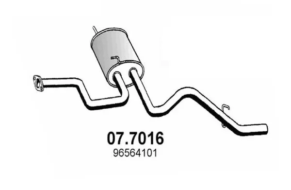 MARMITTA SILENZIATORE POSTERIORE PER DAEWOO MATIZ 800 2000