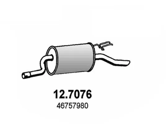 MARMITTA TERMINALE per FIAT PUNTO II 188 1.2