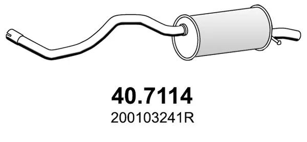 SILENZIATORE POSTERIORE PER RENAULT CLIO IV 1.2 16V 11/2012