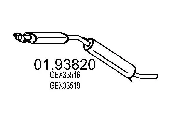 MARMITTA CENTRALE TERMINALE PER MINI ROVER 1.3 46KW 92-00