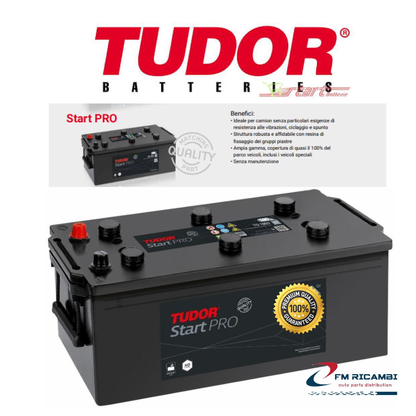TUDOR (D04) START PRO 140Ah 800EN 513x189x223 SX B0