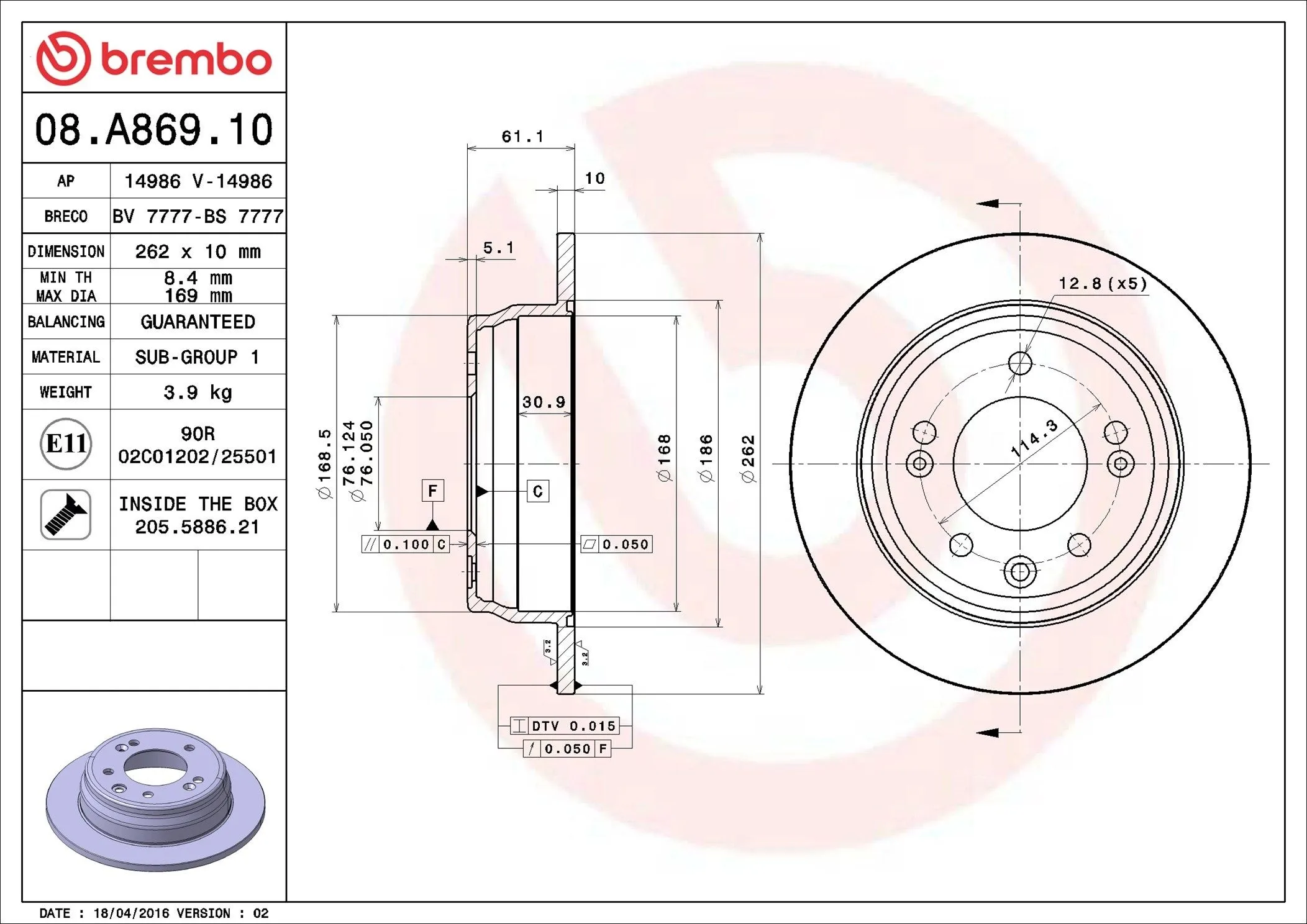 DISCHI FRENO POST. per HYUNDAI e KIA
