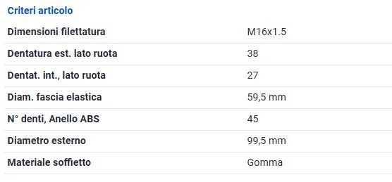 KIT GIUNTO OMOCINETICO per AUDI A4 B6 B7 -04