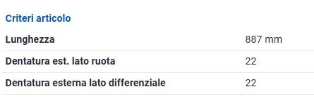 SEMIASSE ANT. DX per ALFA ROMEO MITO e FIAT G.PUNTO 1.4