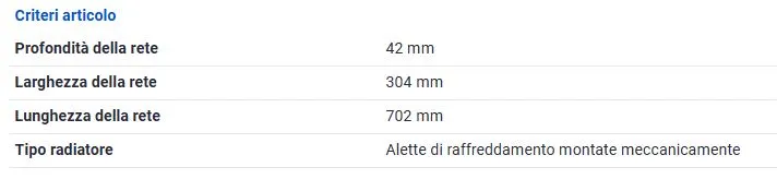 RADIATORE RAFFREDDAMENTO per FIAT DOBLO (119, 223) 1.3MJT 1.9JTD 