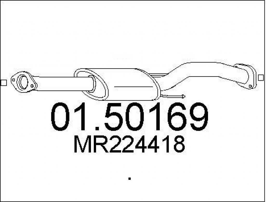 MARMITTA CENTRALE MITSUBISHI Pajero S 2.5