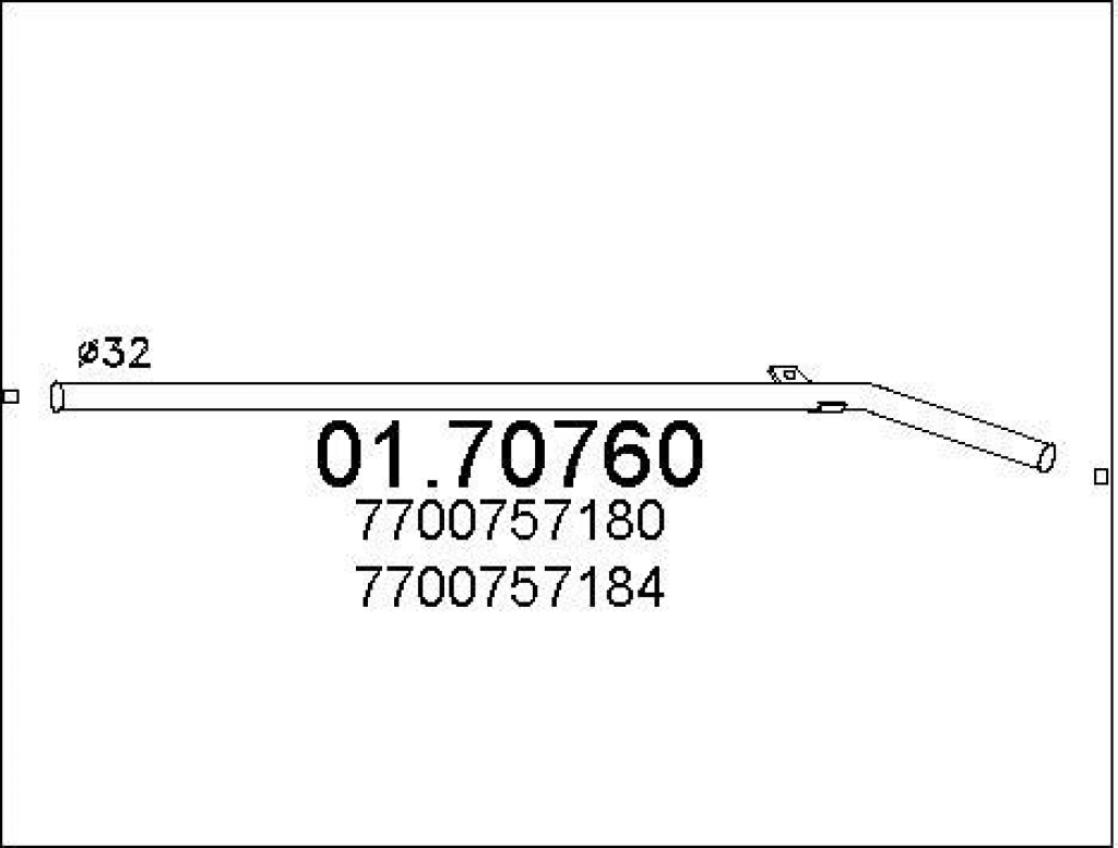 MARMITTA SILENZIATORE POSTERIORE  RENAULT R4 0.8 1.1