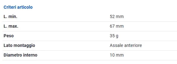TIRANTE LEVA CAMBIO PER CITROEN BX C-15 VISA