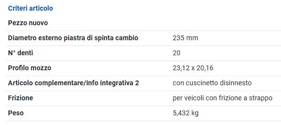 KIT FRIZIONE per ALFA ROMEO FIAT LANCIA 1.9JTD 2.4JTD