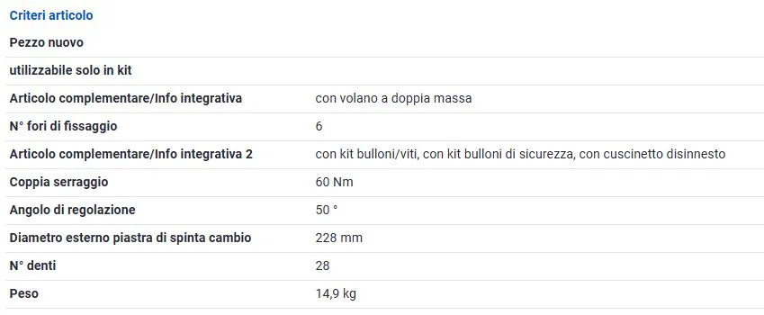 FullPACK DMF (CSC) VW Golf VI 1.6TDI