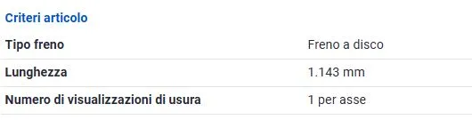 SENSORE USURA FRENI POST. per BMW