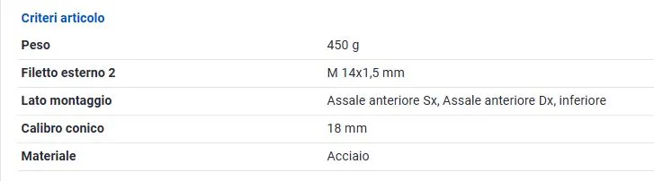 TESTINA SOSPENSIONE ANT. PER CITROEN C5 III E PEUGEOT 407 508