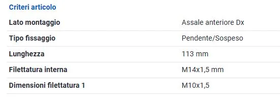 TRW T.TIRANTE FIAT PUNTO EVO 1.3DMJ -12